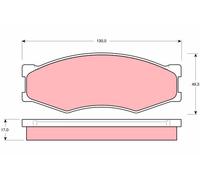TRW GDB318 Kit de plaquettes de frein, frein à disque pour INFINITI,LDV,NISSAN