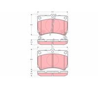 TRW GDB3206 Kit de plaquettes de frein, frein à disque pour KIA,MAZDA