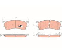 TRW GDB3209 Kit de plaquettes de frein, frein à disque pour FORD ASIA & OCEANIA,