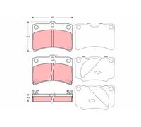 TRW GDB3219 Plaquettes de frein