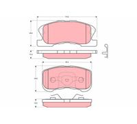 Jeu de plaquettes de frein TRW GDB3220, avant