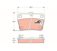 TRW GDB3279 Kit de plaquettes de frein, frein à disque pour CHERY,TOYOTA