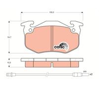 TRW GDB328 Kit de plaquettes de frein, frein à disque pour FORD AUSTRALIA,RENAUL