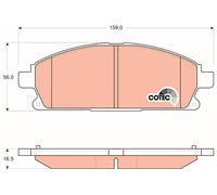 TRW GDB3293 Jeu de Plaquettes de Frein