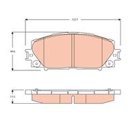 TRW GDB3459 Kit de plaquettes de frein, frein à disque pour GREAT WALL,HAVAL,PER