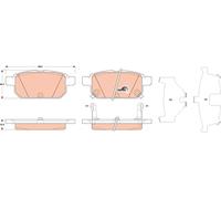 TRW GDB3529 Kit de plaquettes de frein, frein à disque pour SUZUKI,SUZUKI (CHANG