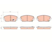 TRW GDB3535 Kit de plaquettes de frein, frein à disque pour KIA