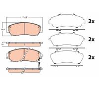 TRW GDB3581 Kit de plaquettes de frein, frein à disque pour CHANGAN,HONDA,HONDA