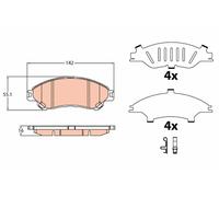 TRW GDB3633 Kit de plaquettes de frein, frein à disque pour SUZUKI,SUZUKI (CHANG