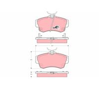 TRW GDB4118 Kit de plaquettes de frein, frein à disque pour CHRYSLER,DODGE