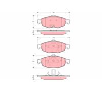 TRW GDB4125 Kit de plaquettes de frein, frein à disque pour CHRYSLER