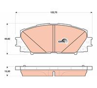 TRW GDB4173 Kit de plaquettes de frein, frein à disque pour LEXUS,TOYOTA,TOYOTA