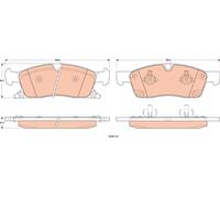 TRW GDB4604 Kit de plaquettes de frein, frein à disque pour JEEP