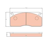 TRW GDB5056 Kit de plaquettes de frein, frein à disque pour FORD,VOLVO