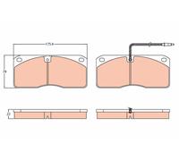 TRW GDB5057 Kit de plaquettes de frein, frein à disque pour VOLVO