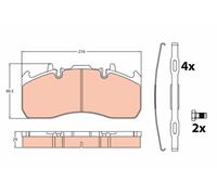TRW GDB5102 Kit de plaquettes de frein, frein à disque pour RENAULT TRUCKS,VOLVO