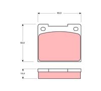 TRW GDB533 Kit de plaquettes de frein, frein à disque pour FORD,FORD AUSTRALIA,F