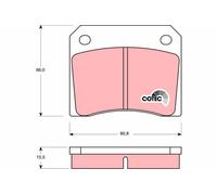 TRW GDB557 Kit de plaquettes de frein, frein à disque pour AC,ASTON MARTIN,DAIML