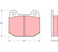 TRW GDB611 Kit de plaquettes de frein, frein à disque pour LOTUS,MORGAN,OPEL,RAN