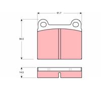 TRW GDB656 Plaquettes de freins pour OPEL KADETT C Coupe KADETT B MONZA A (22)