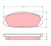 TRW GDB745 Kit de plaquettes de frein, frein à disque pour FORD AUSTRALIA,NISSAN