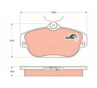 TRW GDB837 Kit de plaquettes de frein, frein à disque pour VOLVO