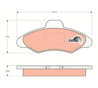 TRW GDB897 Kit de plaquettes de frein, frein à disque pour FORD