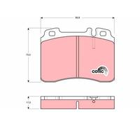 TRW GDB962 Kit de plaquettes de frein, frein à disque pour MERCEDES-BENZ