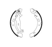 TRW GS8814 Jeu de mâchoires de frein pour FORD,FORD AUSTRALIA