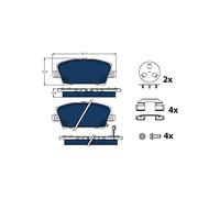 TRW GDB3407BTE Plaquettes de frein