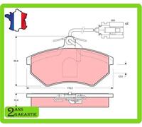 TRW Kit de plaquettes de frein, frein à disque 357 698 151 E AUDI 80 89 89Q 8A B
