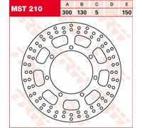 TRW Lucas Brake disque MST210, rigide