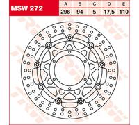 TRW Lucas Brake disque MSW272, flottant