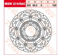 TRW Lucas Brake disque MSW274RAC, flottant