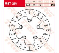 TRW Lucas Disque de frein MST251, rigide