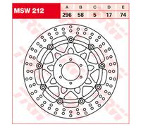 TRW MSW212 Disque de frein