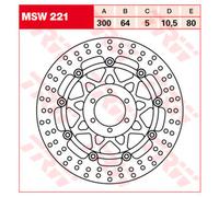 Disque de frein TRW MSW221, 1 pièce