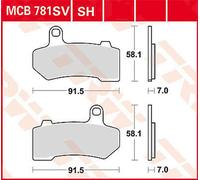 TRW Lucas Garniture frittée MCB781SH