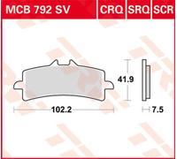 TRW Lucas Garniture frittée MCB792SV