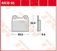 TRW LUCAS jeu de plaquettes de frein MCB095 R45 BMW248