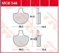 TRW Lucas MCB548 Plaquette de frein