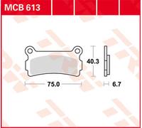 TRW Lucas MCB613 Plaquette de frein