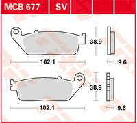 TRW Lucas MCB677 Plaquette de frein