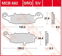 TRW Lucas MCB682 Plaquette de frein