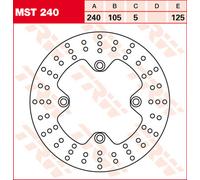 TRW Disque de frein MST240 – 1 pièce