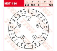 TRW Lucas MST430 Disque de frein rigide