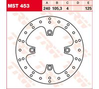 TRW Disque de frein MST453 rigide – 1 pièce