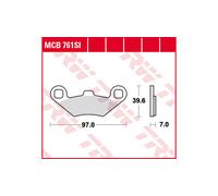 TRW Lucas Sinter Offroad MCB761SI Plaquette de frein