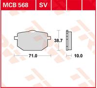 TRW Lucas Sintered doublure MCB568SV