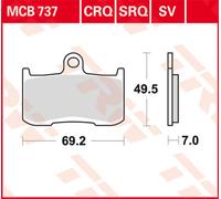 TRW Lucas Sintered doublure MCB737SV